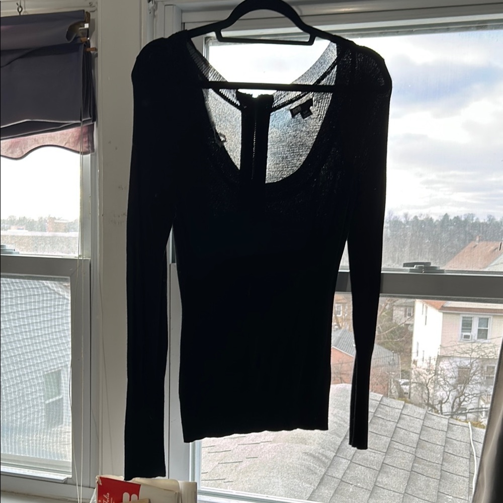 Black Long Sleeve Top